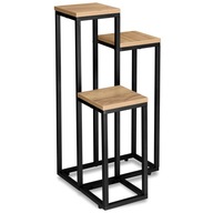 METALOWY KWIETNIK STOJĄCY LOFT – INDUSTRIALNY STOJAK NA KWIATY Z PÓŁKAMI