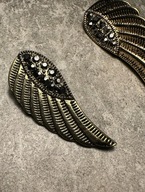 Piękne kolczyki Skrzydła z kryształkami