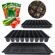 Wielodoniczka Doniczka Taca do Wysiewu Nasion Rozsad Doniczki z Tacka 60kom