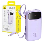 ŁADOWARKA NA 3 URZĄDZENIA POWERBANK FIOLETOWA 20000AH + USB-C ZESTAW PURPLE