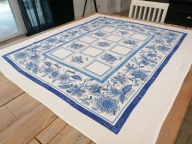 SKANDYNAWSKI DESIGN VINTAGE OBRUS KWIATOWE WZORY DELF 127 x 140