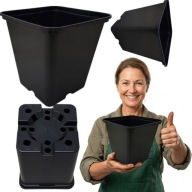 DONICZKA KWADRATOWA DO ROZSADY WYSIEWU PRODUKCYJNA P9 0,5L 9X9X9,5CM 50SZT