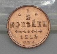 Rosja 1/2 Kopiejki 1913 rok