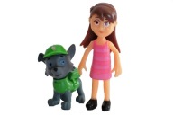Katie + piesek rocky figurki na tort