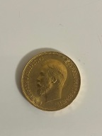 Rosja, Mikołaj II, 10 rubli 1911 PIĘKNA ZŁOTA MONETA