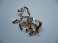 EMALIOWANA BROSZKA KOŃ KONIK