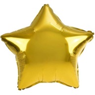 GWIAZDA ZŁOTA BALON FOLIOWY DUŻY40 CM