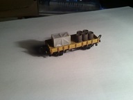 TRIX wagon towarowy DB platforma skala N 1:160