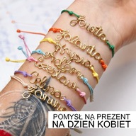 Bransoletka z IMIENIEM lub napisem - hand made -mosiadz