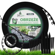 WYSOKIE OBRZEŻE TRAWNIKOWE OGRODOWE ELASTYCZNE 6CM BORDER + 20x SZPILKI 10M