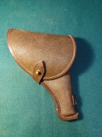 Kabura oficerska do rewolweru Nagant wz 1895 kierzowa brązowa skóra