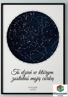 Personalizowana Mapa Nieba – Plakat z Układem Gwiazd – Walentynki