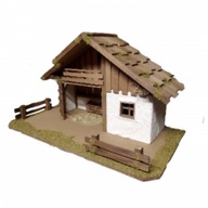 Szopka stajenka bożonarodzeniowa drewniana grota wys. 33cm