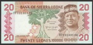 Sierra Leone 20 leones 1984 - stan bankowy UNC