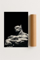 Plakat bez ramy 40x50cm W Cieniu Gotham miasto noc mrok bohater art obraz