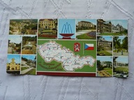 CZECHOSŁOWACJA UZDROWISKA CZECH I SŁOWACJI MAPKA