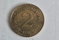 Moneta obiegowa 2 dinary Jugosławia