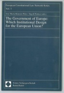 The government of Europe which institutional design for the European Union?