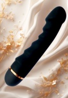 Prążkowany wibrator GDD 16,3 x 4 cm czarny