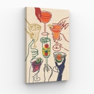 Obraz na płótnie 40x70 Koktajlowe Party drinki bar | Pomysł na prezent