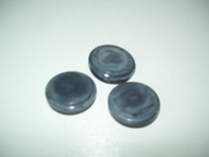 GUZIKI POPIELATE PLASTIKOWE VINTAGE - 3 SZT.