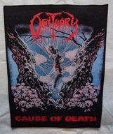 Obituary Cause Of Death Ekran Mega Duża Naszywka Patch Florida Death Metal