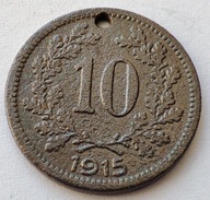 Austria 10 halerzy 1915 r. śr. 19 mm