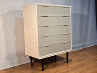 Komoda tekowa, malowana ,Dania, Design, lata 60 (172)