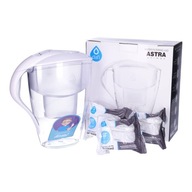 Dzbanek filtrujący DAFI ASTRA 3l manualny + 3x filtr Dafi Unimax biały