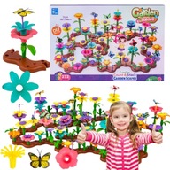 KLOCKI KONSTRUKCYJNE OGRÓD KWIATKI ZESTAW UKŁADANKA KWIATOWA 272 ELEMENTY