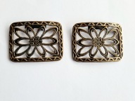 VINTAGE KLIPSY NA BUTY ANTYCZNY METAL LATA 50'