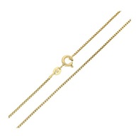 84066 ŁAŃCUSZEK 18K POZŁACANY 45 CM 1,2 MM splot kostka