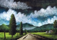 Akwarela "Kres równiny" RN