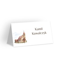 WINIETKI, WIZYTÓWKI NA STÓŁ KOMUNIA PERSONALIZACJA | 6szt.