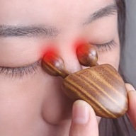 DREWNIANY MASAŻER DO TWARZY I OCZU