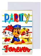 Zaproszenia Urodzinowe PSI PATROL 5 szt.