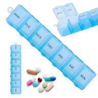 POJEMNIK PUDEŁKO KASETKA ORGANIZER NA LEKI TYGODNIOWY 7 DNI