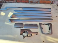 AUDI A4 B6 B7 DEKORY SREBRNE S-LINE 1 DIN MANUAL LISTWY OZDOBNE EUROPA KPL.