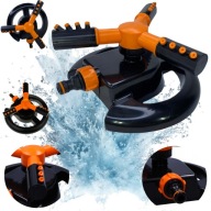 ZRASZACZ OGRODOWY OBROTOWY DO PODLEWANIA TRAWNIKA REGULOWANY 3-RAMIENNY