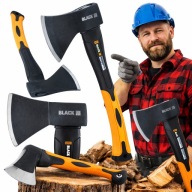 SIEKIERA TOPOREK FIBERGLASS UNIWERSALNA DO RĄBANIA DREWNA MOCNA 600 G 35 CM