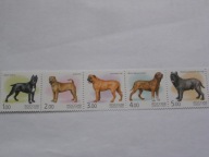 Rosja - psy różnych ras - Mi. 971-75 ** pasek