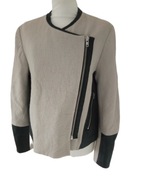 Helmut Lang kurtka motocyklowa skórzane wstawki r XS/34/6
