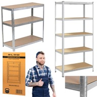 REGAŁ METALOWY MAGAZYNOWY DO GARAŻU 180x90x40 WARSZTATOWY BLOW 900KG