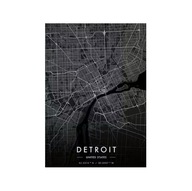 Plakat „Mapa Miasta” – Minimalistyczny Plakat Mapowy