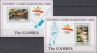 Gambia 1992 Znaczki Bl 160-1 ** sport igrzyska olimpijskie Olimpiada tenis