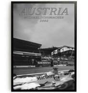 Plakat F1 Michael Schumacher Ferrari Formuła1 GP Austria 2002 A3