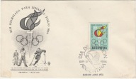 Olimpiada Tokio 1964 - FDC Argentyna