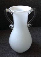 Słuczan-Orkusz biały wazonik Huta Szkła Tarnowiec