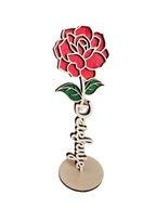 Prezent na DZIEŃ KOBIET róża z imieniem personalizowany prezent dla niej