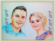 Karykatura portret ze zdjęcia b2 ( 70 x 50 cm ) PROMOCJA